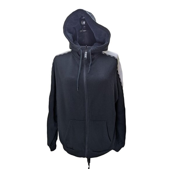 Victoria's Secret PINK Tops - Victoria's Secret PINK Full Zipper Jacket Wpmens Medium Black Fleece